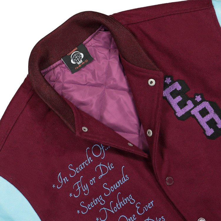 Pleasures NERD Varsity Jacket Purple