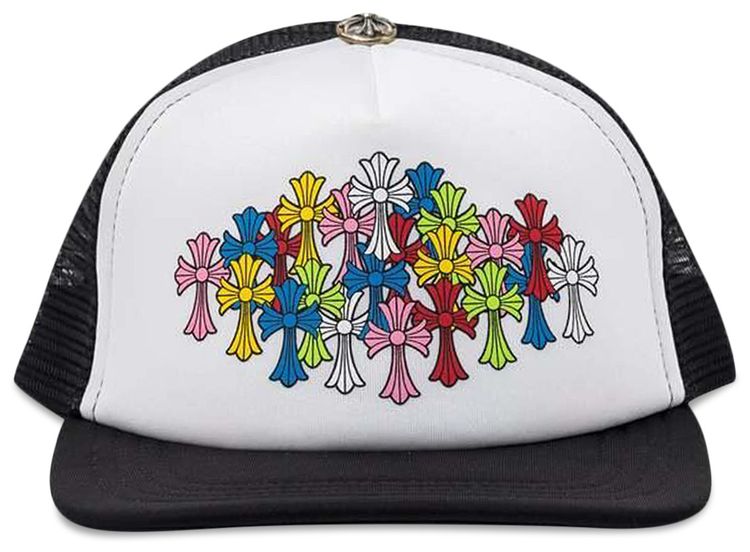 Chrome Hearts Multi Cross Trucker Hat BlackWhite