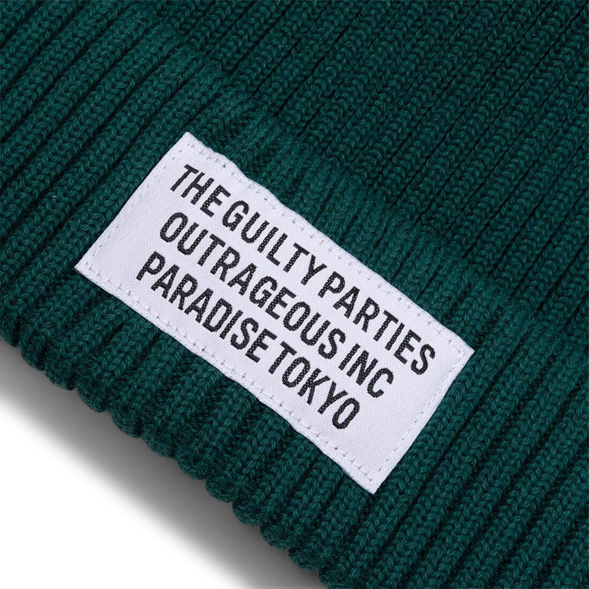 Buy Wacko Maria Knit Watch Cap (Type 2) 'Green' - 22SS WMA