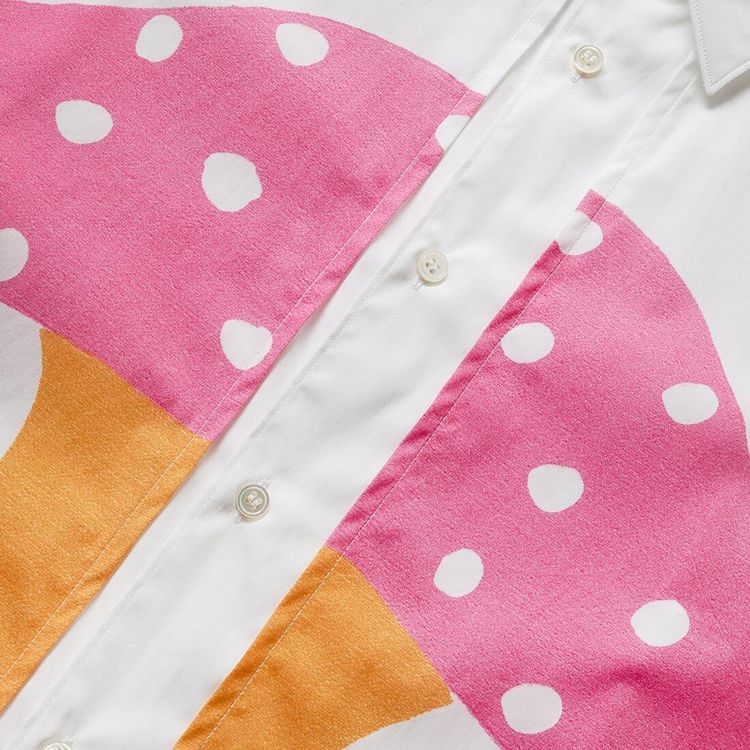 Comme des Garcons SHIRT x Brett Westfall Mushroom Shirt White