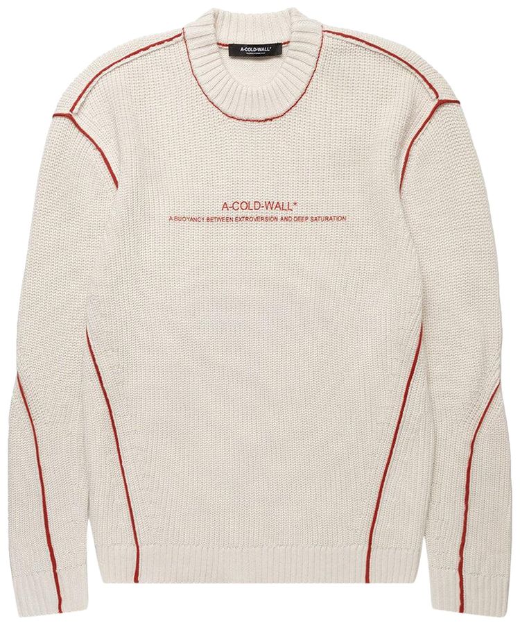 A Cold Wall Dialogue Knit Crewneck Stone