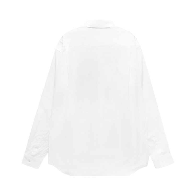 Comme des Garcons SHIRT x Brett Westfall Split Strawberry Long Sleeve Shirt White