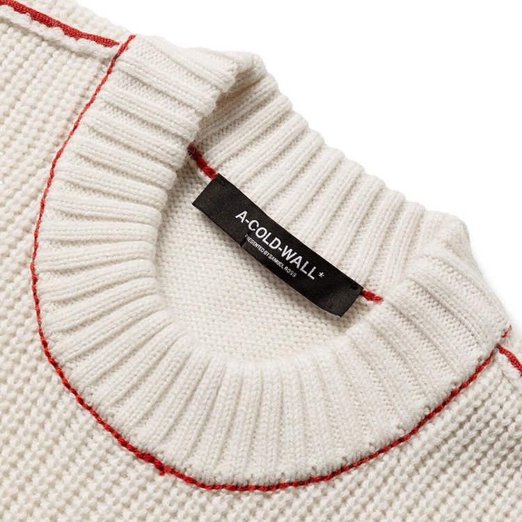 A Cold Wall Dialogue Knit Crewneck Stone