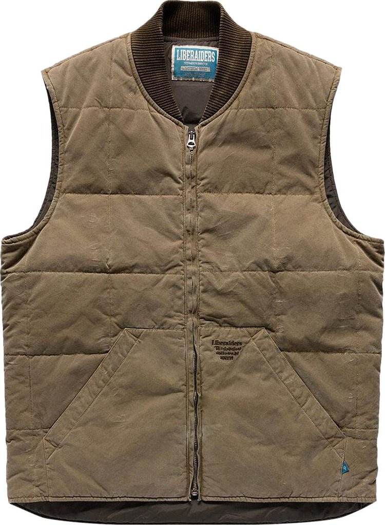 Liberaiders Work Quilted Vest Beige