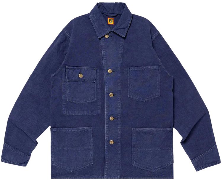 Human Made Garment Dyed Coverall Jacket Navy