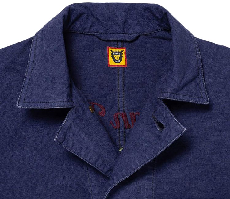 Human Made Garment Dyed Coverall Jacket Navy
