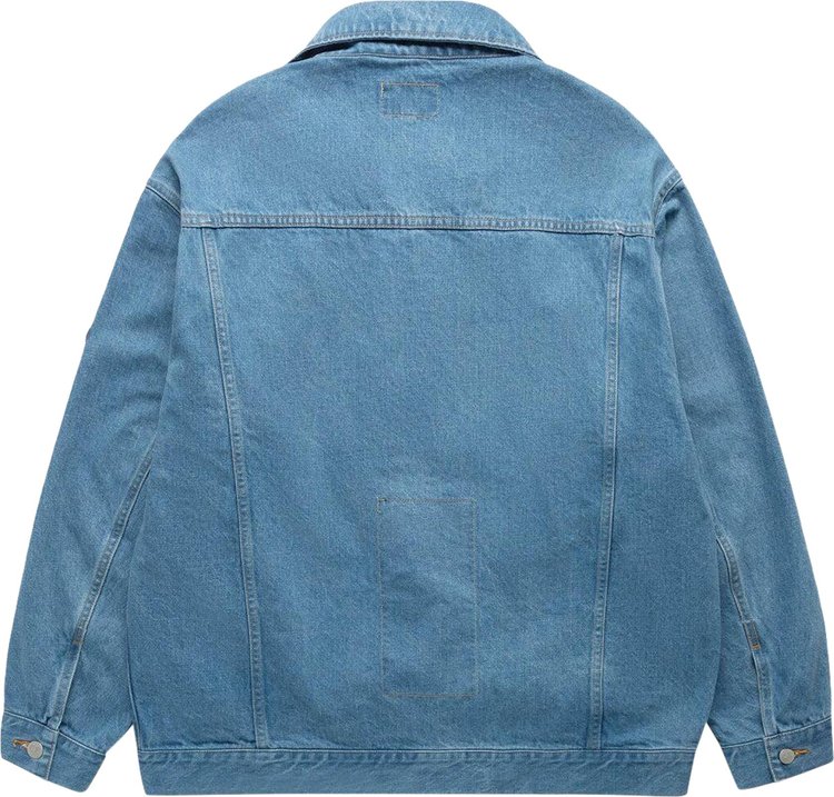 Cav Empt Washed Denim Zip Jacket Indigo