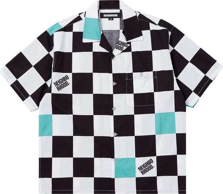 Neighborhood Checker Short Sleeve Shirt Mint