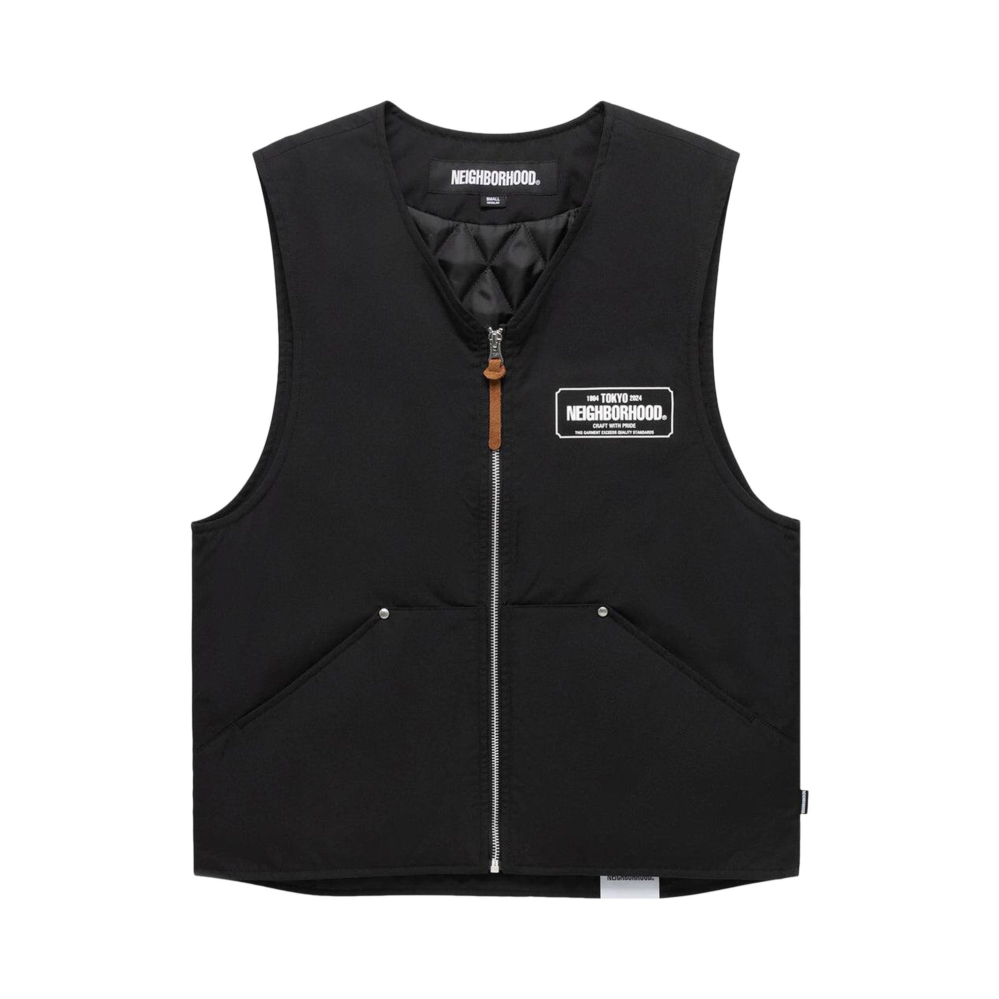 Buy Neighborhood Padded Work Vest 'Black' - 0607