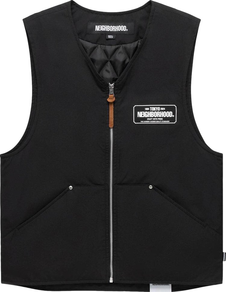 Neighborhood Padded Work Vest Black