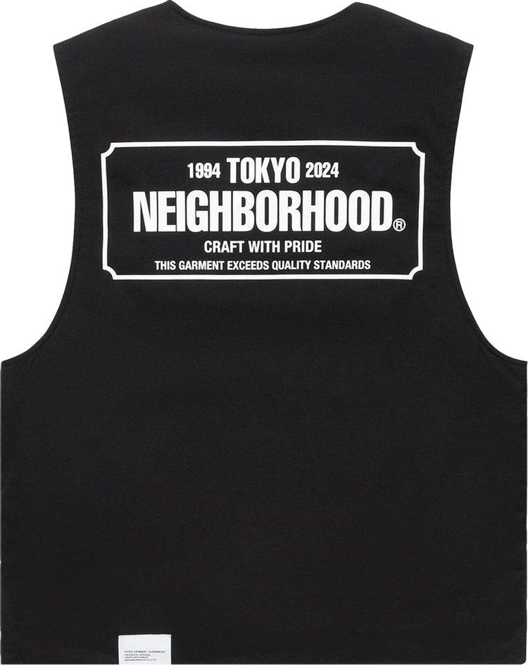 Neighborhood Padded Work Vest Black