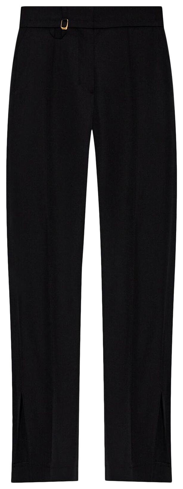Jacquemus Le Pantalon Drapeado Jersey Pants Black