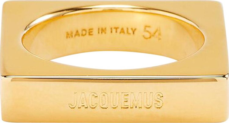 Jacquemus La Bague Carre Ring Light Gold