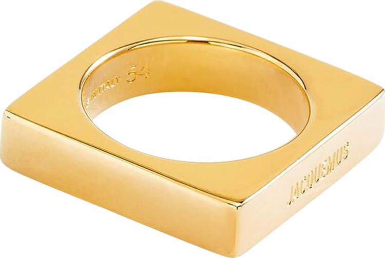 Jacquemus La Bague Carre Ring Light Gold