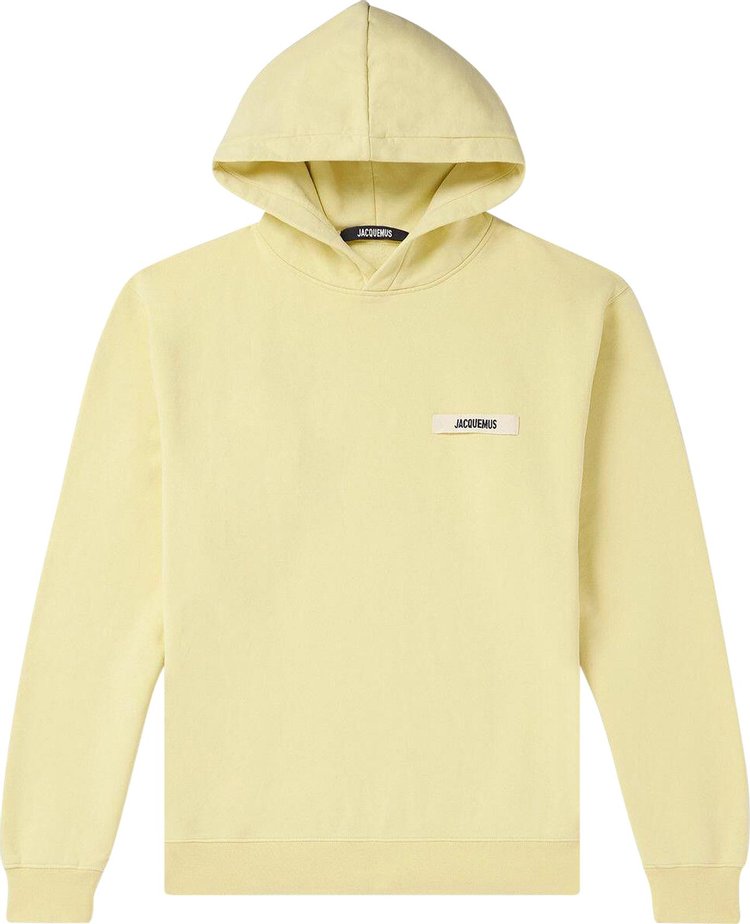 Jacquemus Le Gros Grain Hoodie Light Yellow