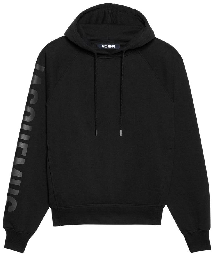 Jacquemus Le Typo Hoodie Black