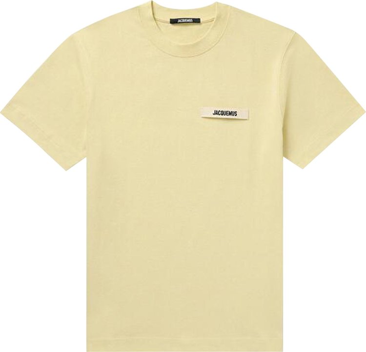 Jacquemus Le Gros Grain T Shirt Light Yellow