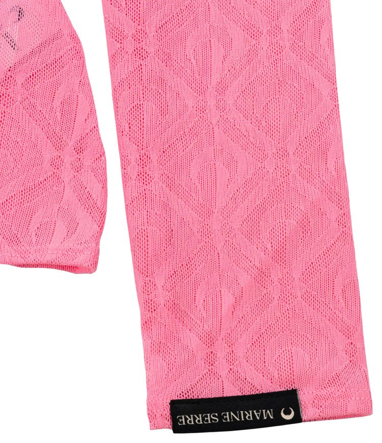 Marine Serre Moon Diamant Mesh Jacquard Second Skin Pink