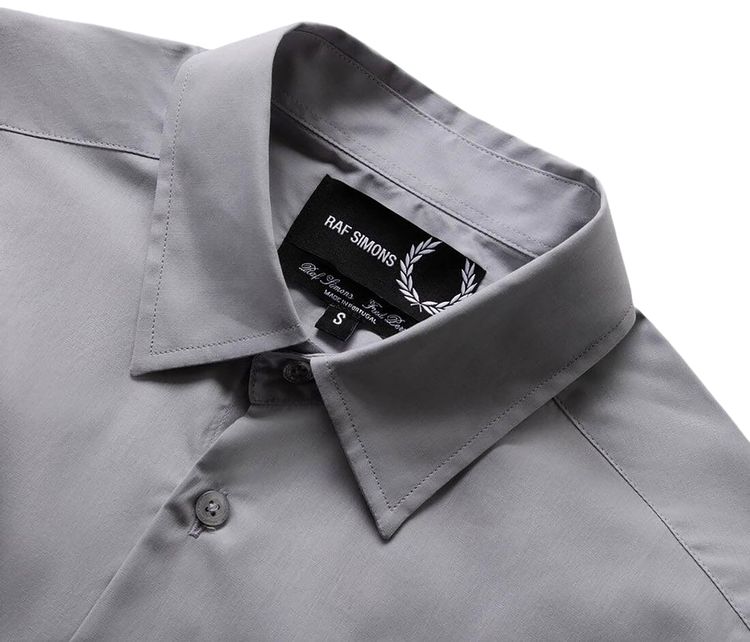 Fred Perry x Raf Simons Embroidered Short Sleeve Shirt Eclipse