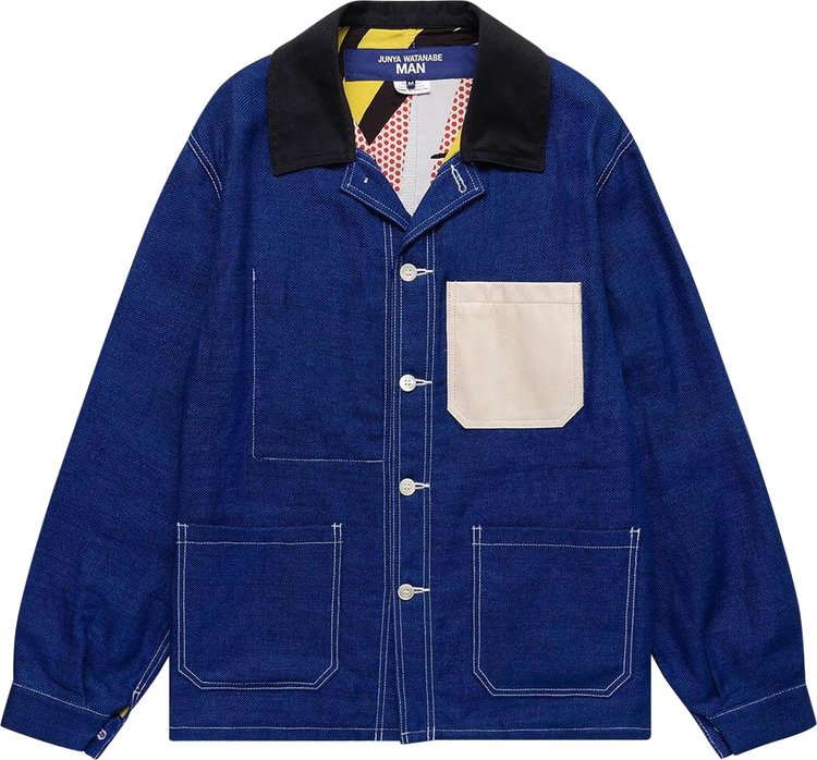 Junya Watanabe MAN x Roy Lichtenstein Jacket BlueOff White