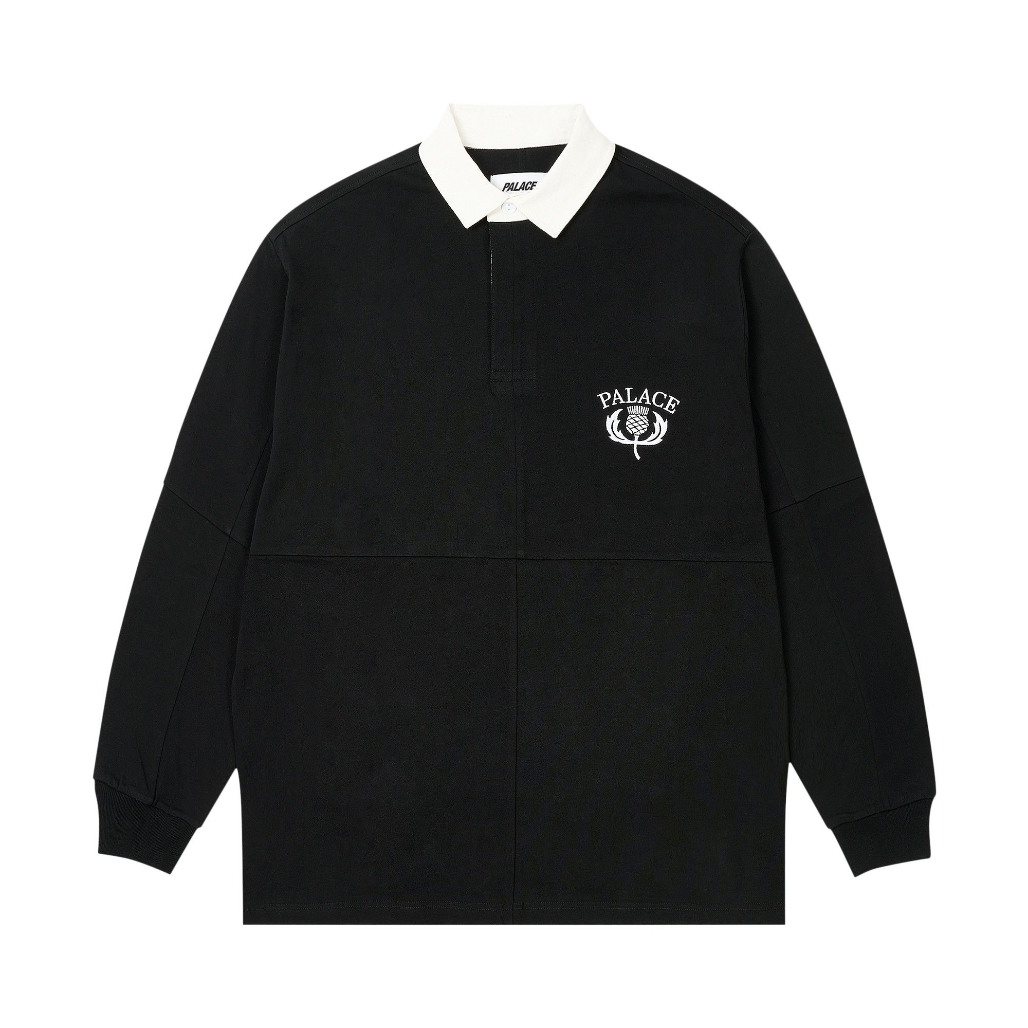 Buy Palace Thistle Rugby 'Black' - P27ES035 | GOAT