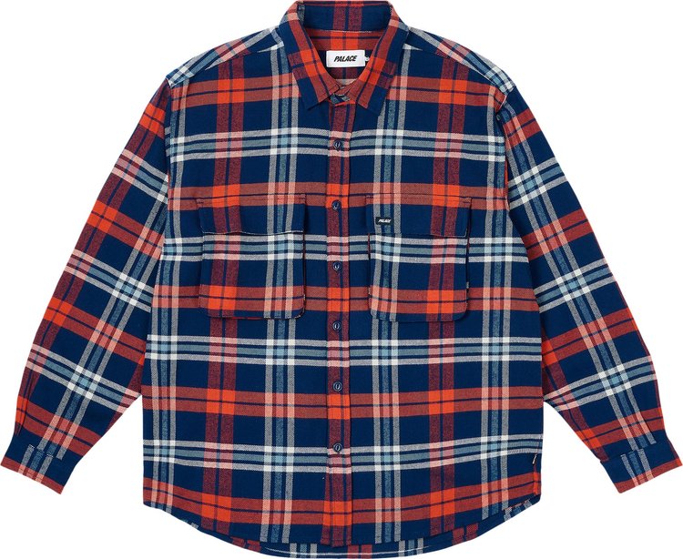 Palace Check Shirt Burnt Orange