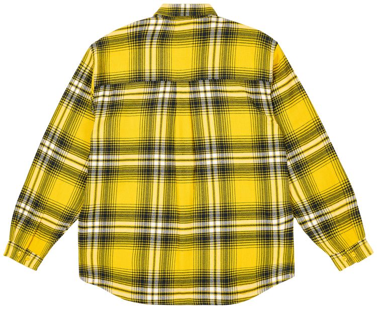 Palace Check Shirt Nectar Yellow