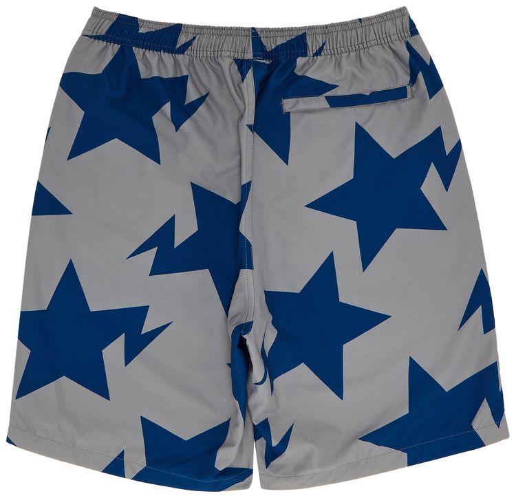 BAPE Sta Pattern Beach Shorts GreyBlue
