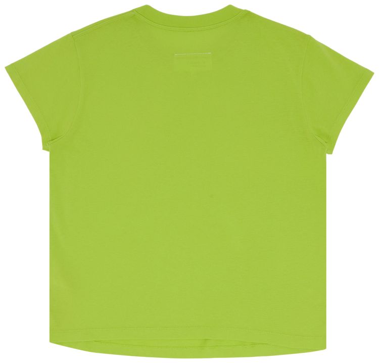 MM6 Maison Margiela Cropped T Shirt Neon Green