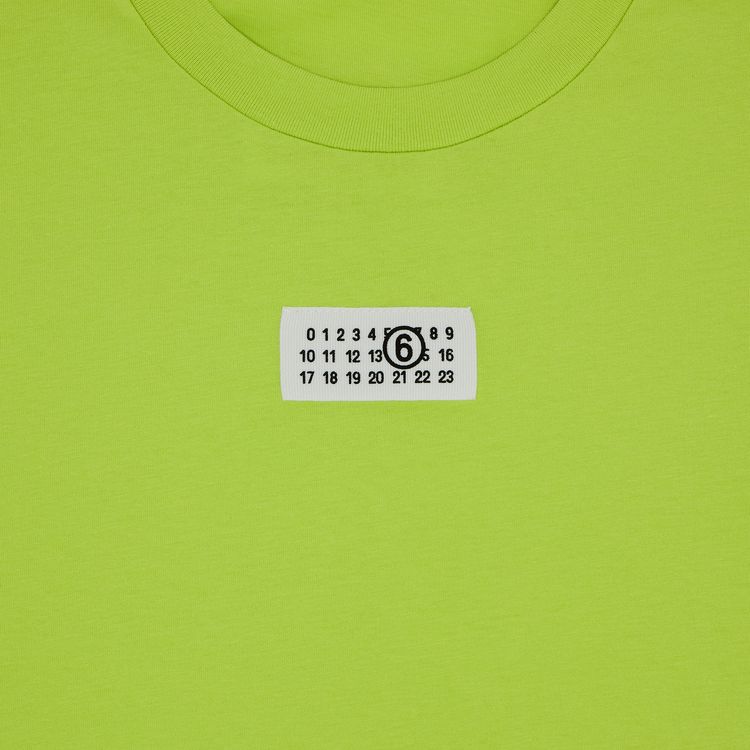 MM6 Maison Margiela Cropped T Shirt Neon Green