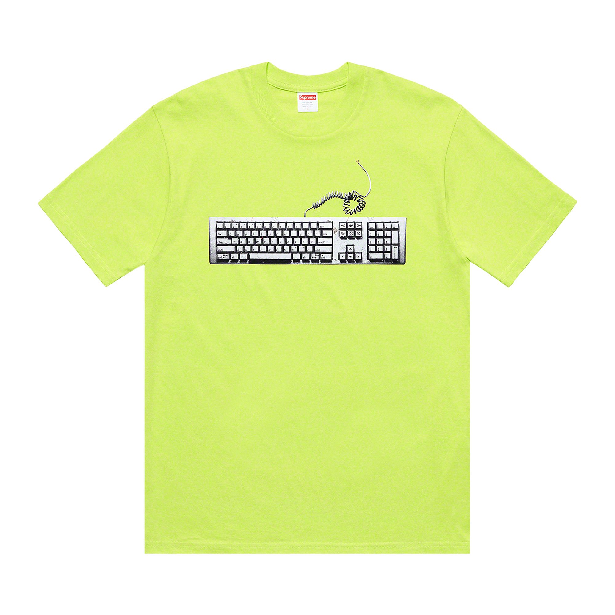 Buy Supreme Keyboard Tee Neon Green SS19T52 NEON GREEN GOAT