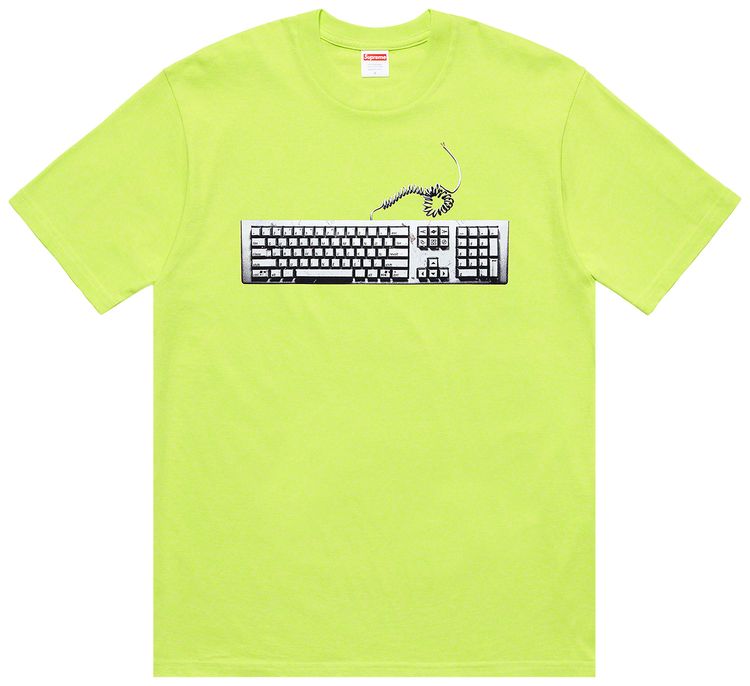 Supreme Keyboard Tee Neon Green