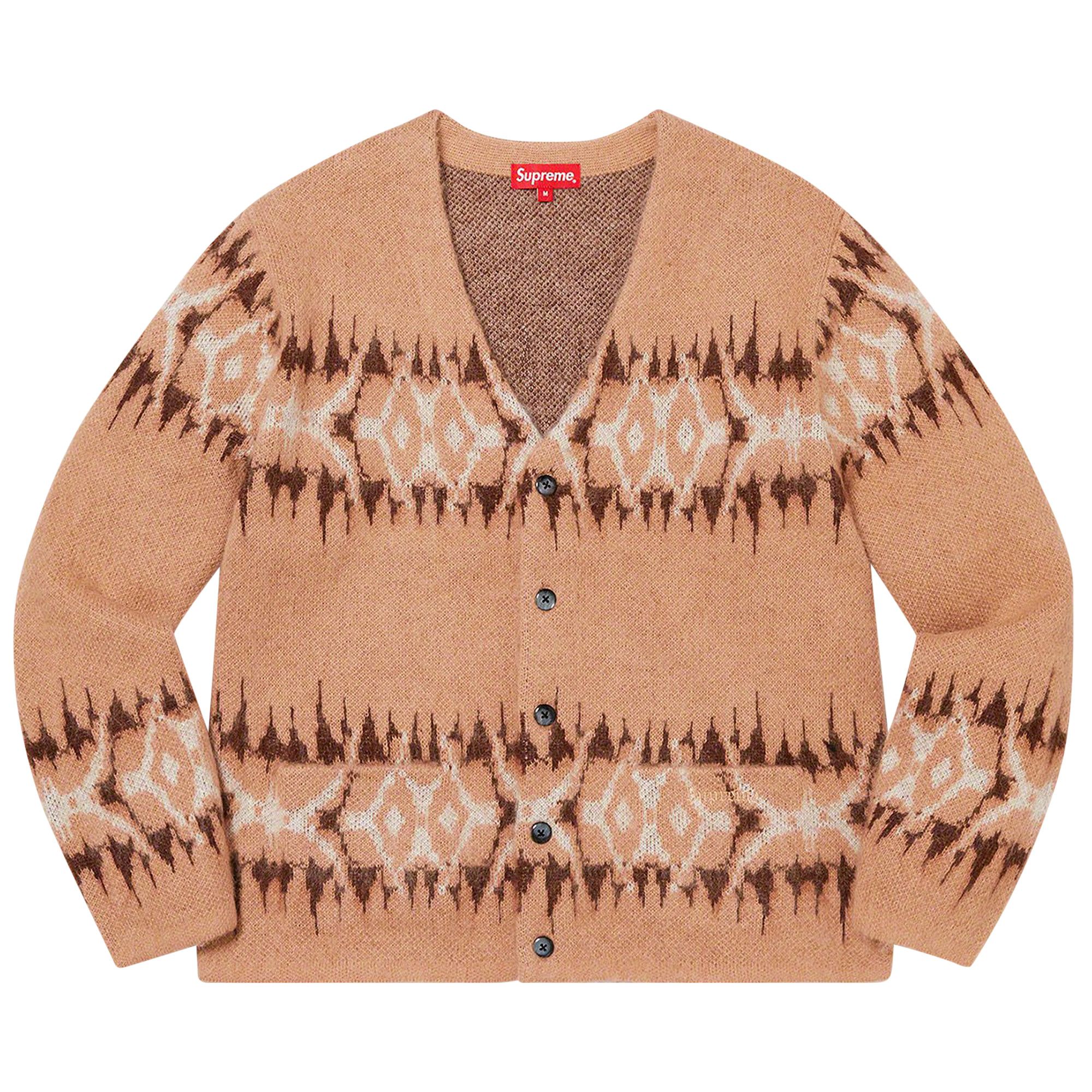 Supreme Abstract Stripe Cardigan (FW22) - $198