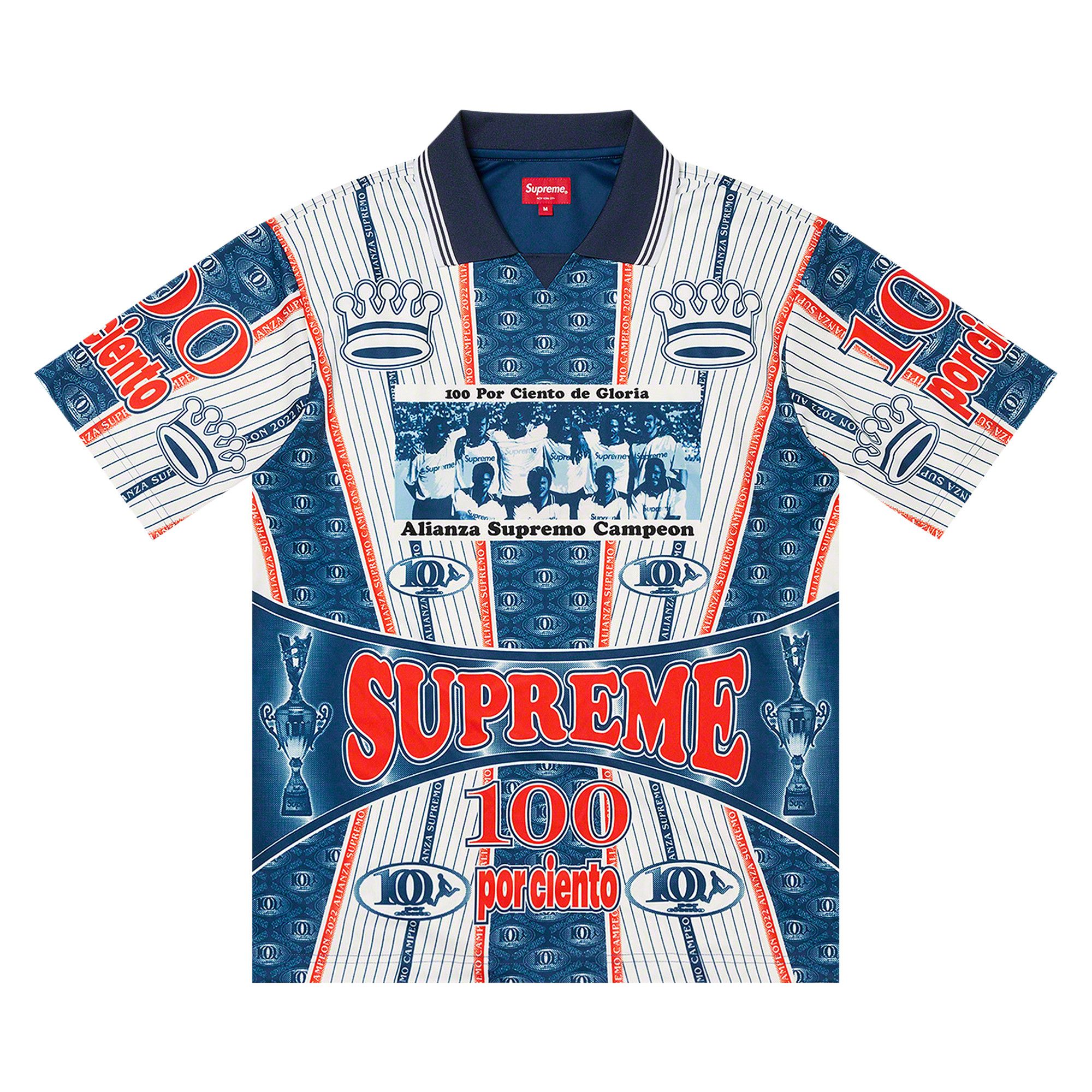 ウェア supreme Por Ciento Soccer Jersey Buy Supreme Por Ciento Soccer Jersey 'Navy' - FW22KN17 NAVY | GOAT