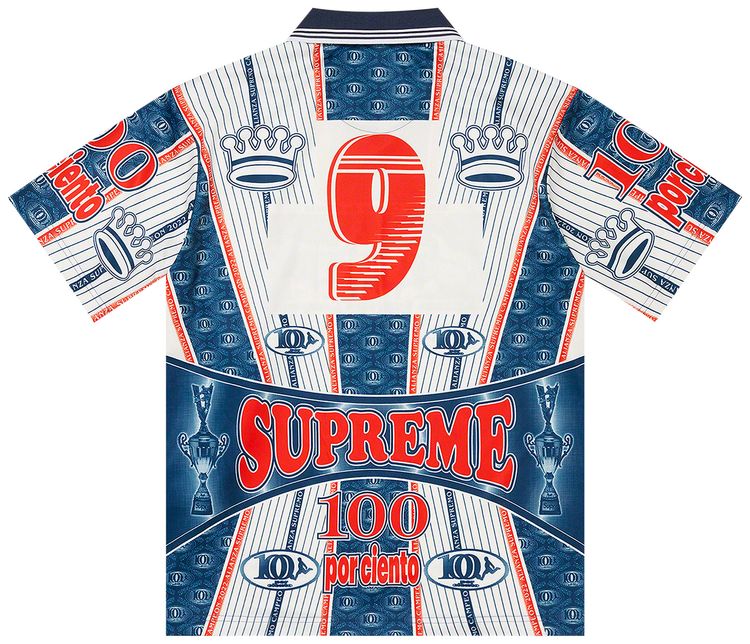 Supreme Por Ciento Soccer Jersey Navy