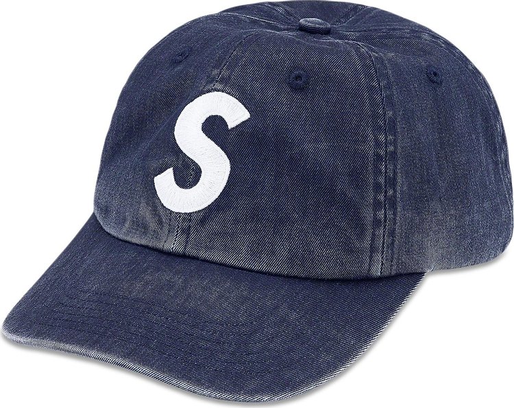 Supreme Pigment Print S Logo 6 Panel Indigo