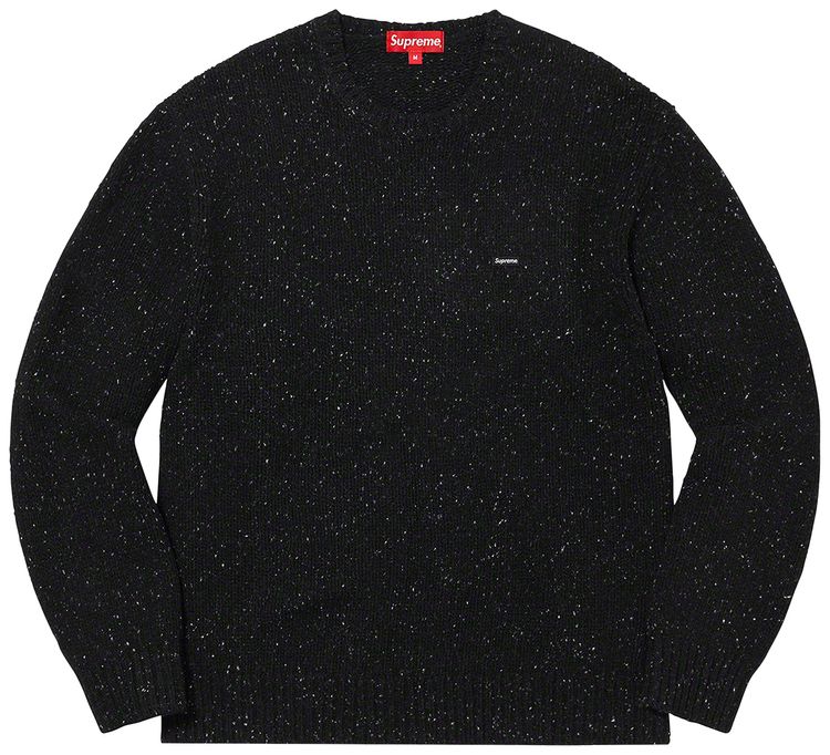 Supreme Small Box Speckle Sweater Black