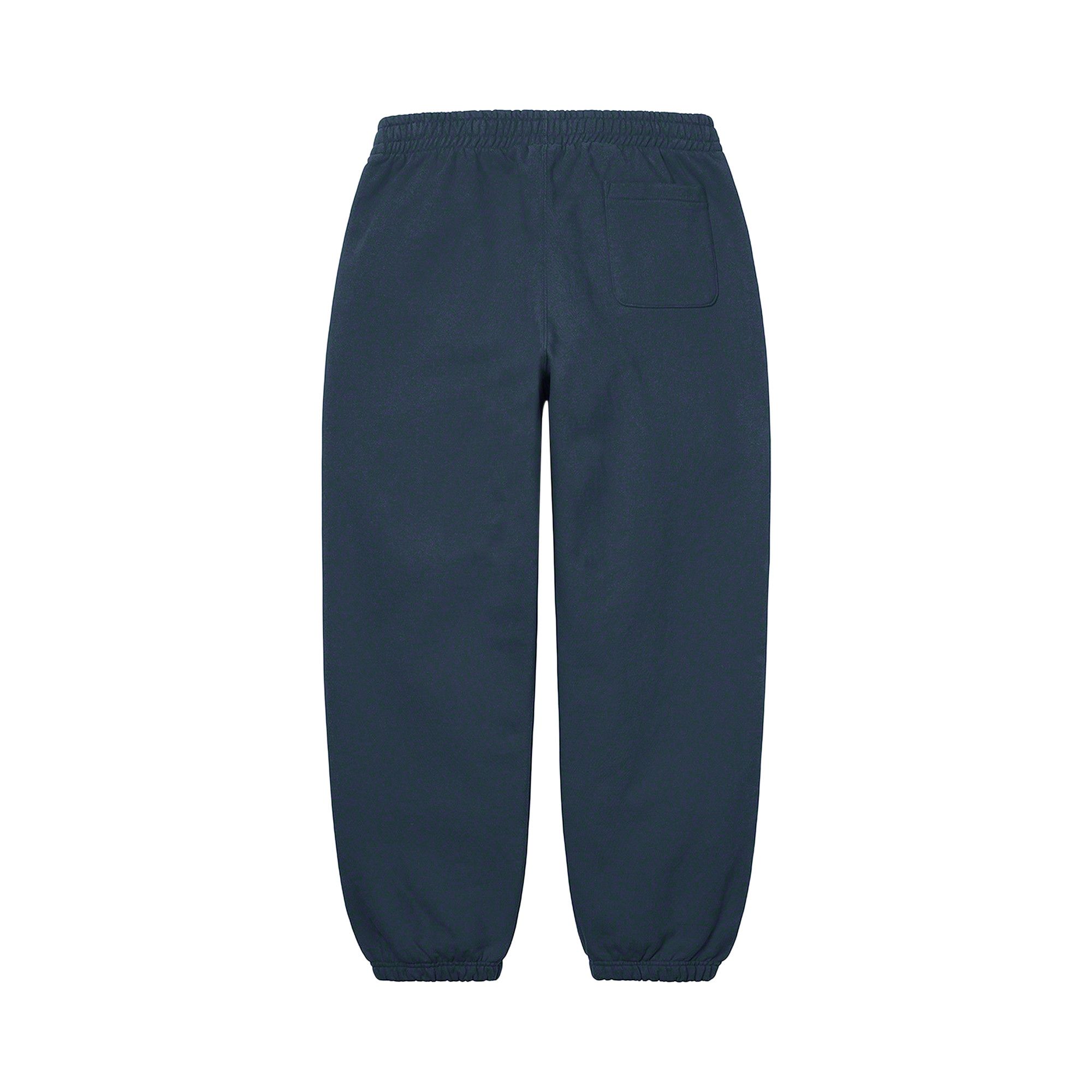 Buy Supreme Satin Appliqué Sweatpant 'Navy' - FW22P75 NAVY | GOAT