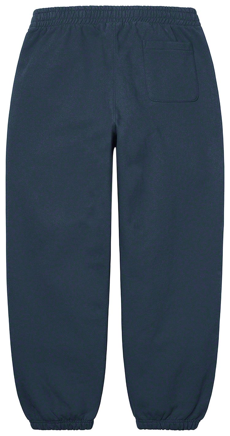 Supreme Satin Applique Sweatpant Navy