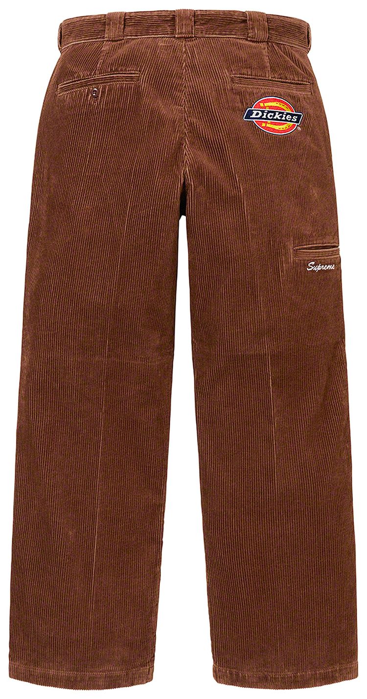 Supreme x Dickies Double Knee Corduroy Work Pant Brown