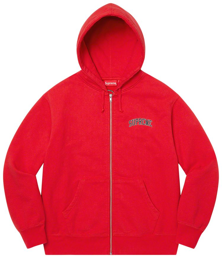 Supreme Doughboy Zip Up Hooded Sweatshirt Red