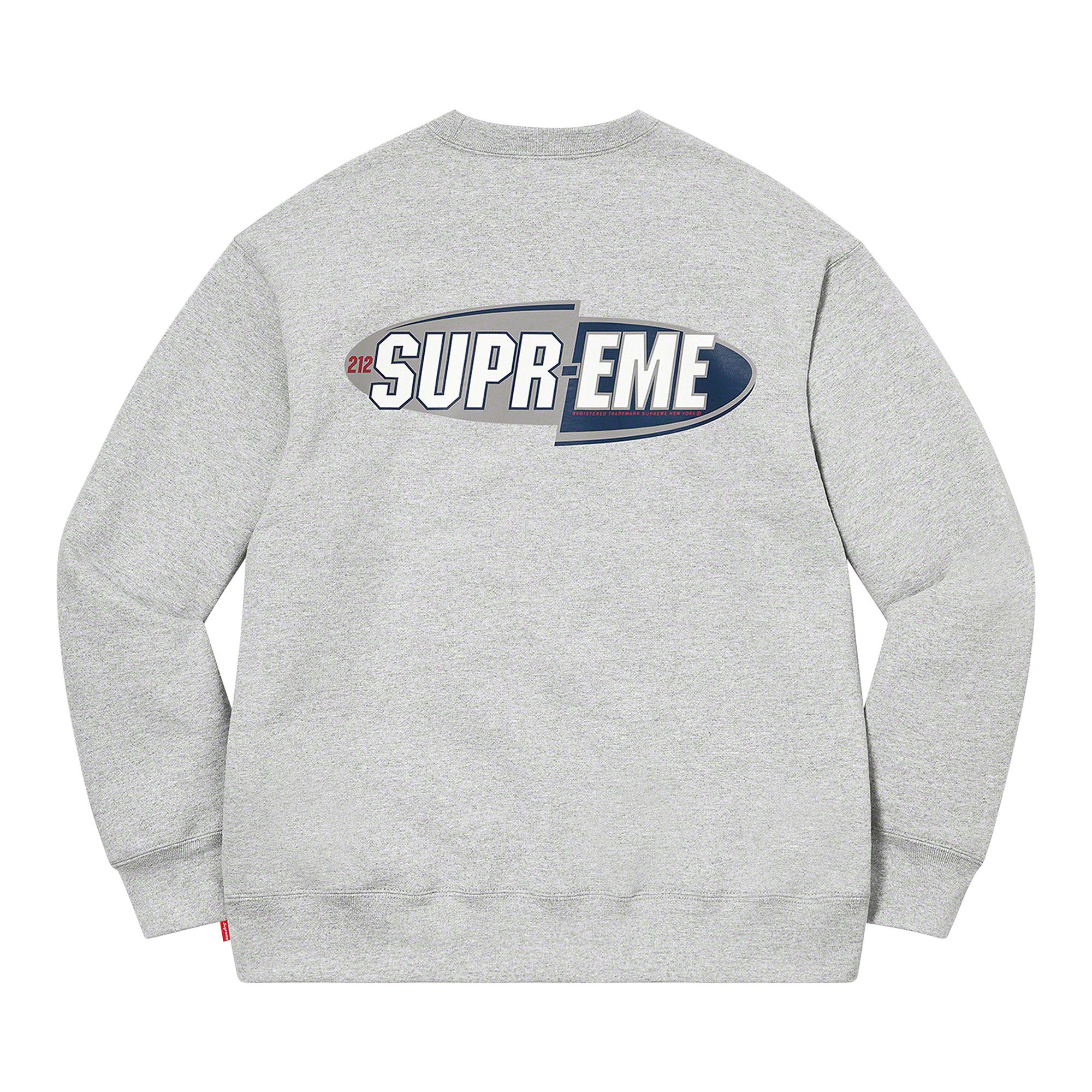 Buy Supreme 212 Crewneck 'Heather Grey' - FW22SW101 HEATHER GREY