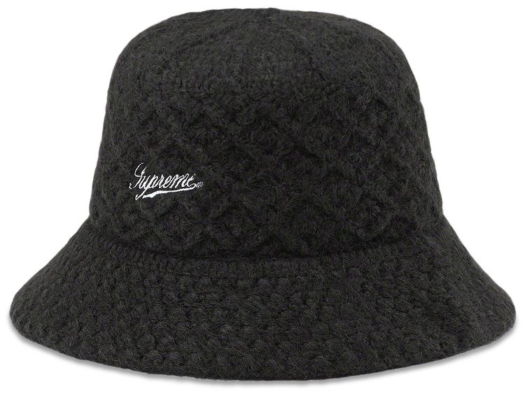 Supreme Mohair Crochet Crusher Black