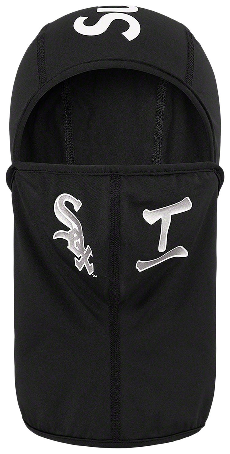 Supreme x MLB Kanji Teams Lightweight Balaclava   White Sox Black