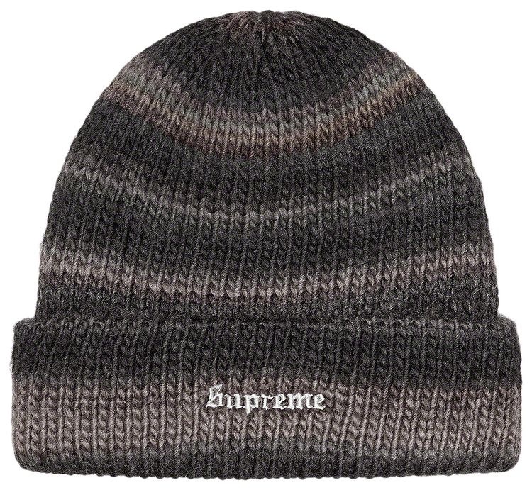 Supreme Ombre Stripe Beanie Black