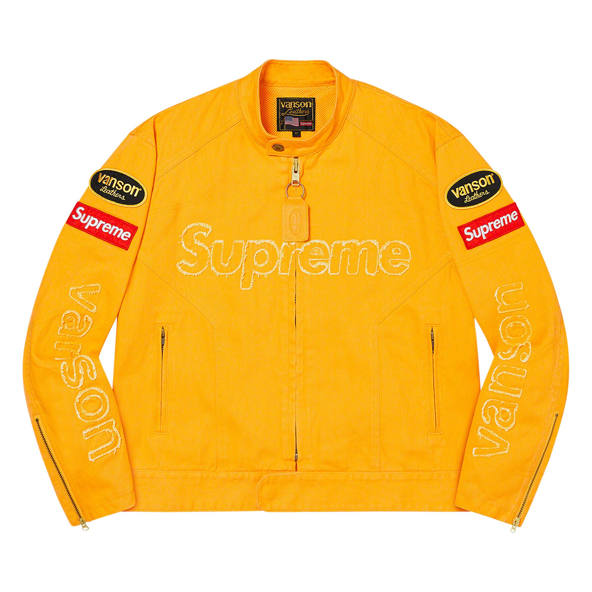 Supreme®/Vanson Leathers® Cordura® Buy Supreme x Vanson Leathers x Cordura Denim Jacket 'Yellow