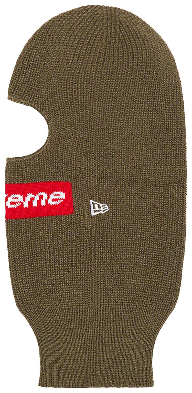 Supreme x New Era Box Logo Balaclava Olive