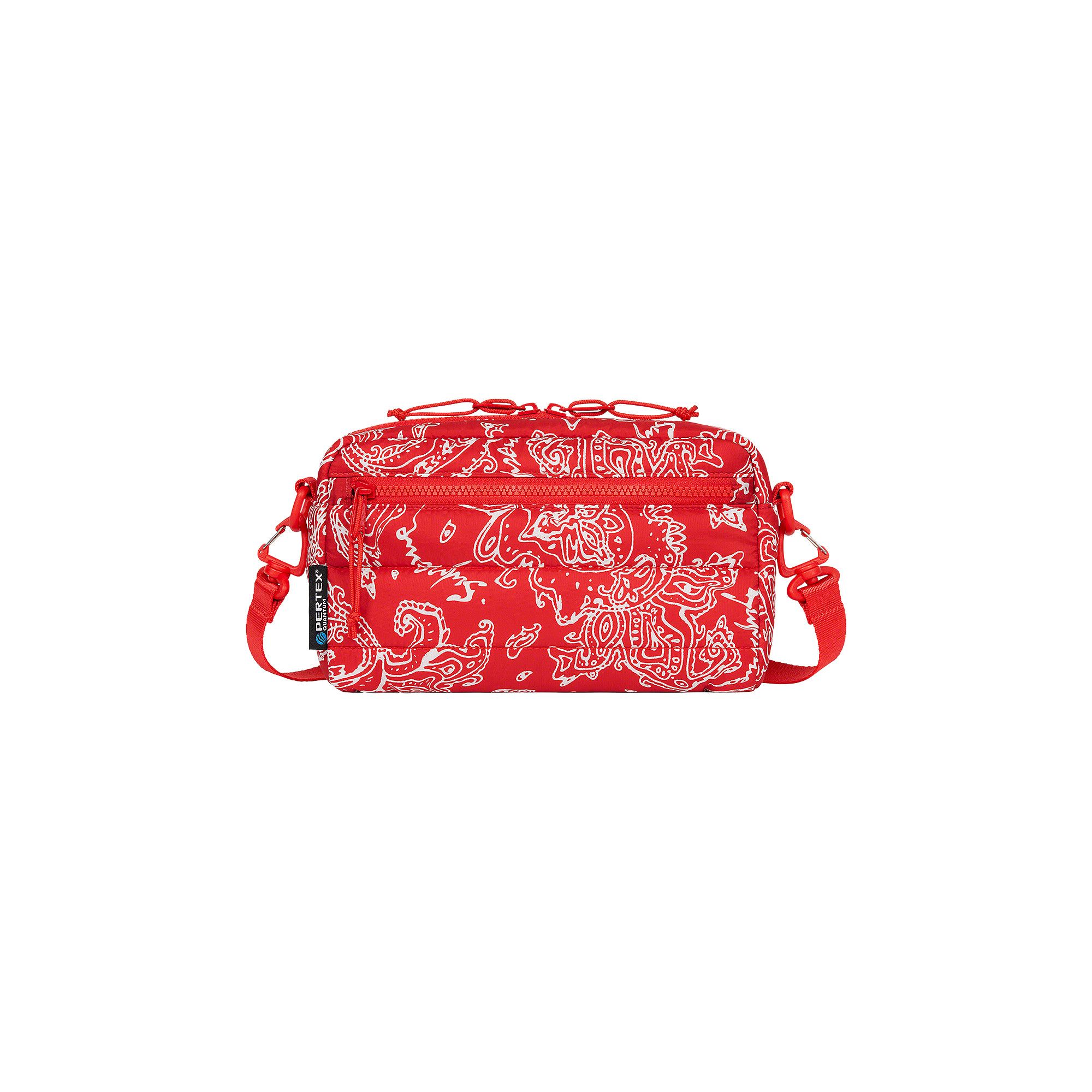 Buy Supreme Puffer Side Bag 'Red Paisley' - FW22B18 RED Buy Supreme Puffer Side Bag 'Red Paisley' - FW22B18 RED