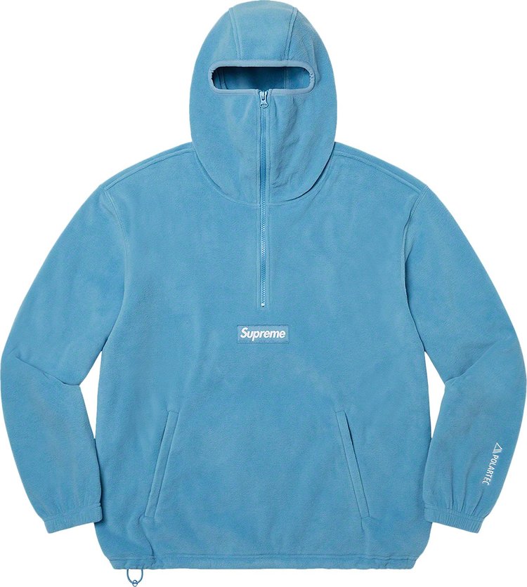 Supreme x Polartec Facemask Half Zip Pullover Stone