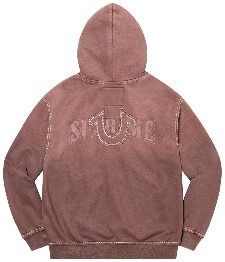 Supreme x True Religion Zip Up Hooded Sweatshirt Brown